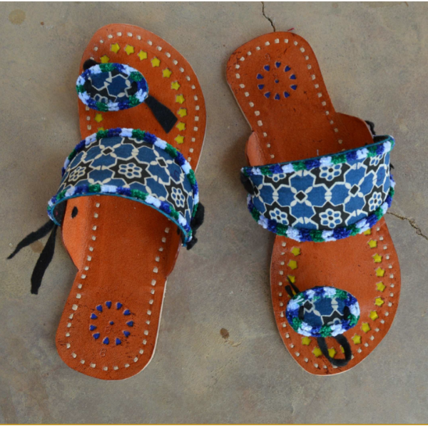 Leather Toe Sandals (Punch work)